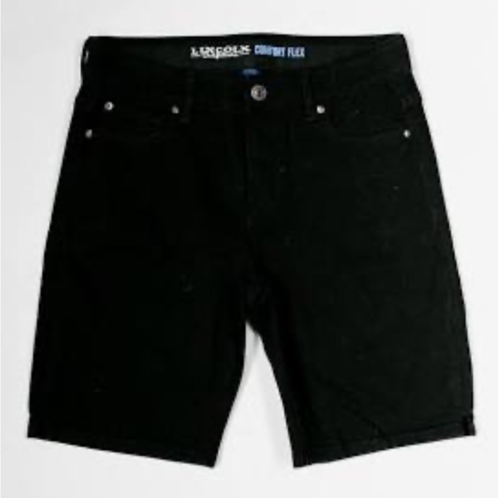 Lincoln Outfitter's Women's No Gap 9" Bermuda Stretch Jean Shorts Black-Size 22W